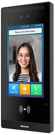 IP Access Control Unit & SIP Intercom, Touchscreen, Face Recognition, Bluetooth, RFID & QR Code