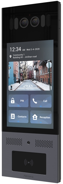Touchscreen Android SIP Intercom with Facial recognition and Anti-Counterfeit