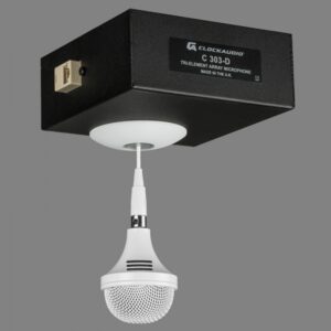 Tri-element Ceiling Microphone Array, Dante & AES67 interface, POE, white