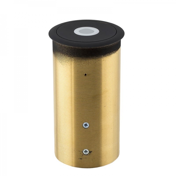 Retractable Thru Desk Triple Element Cardioid Microphone with programmable RGB LED Touch Switch. Black