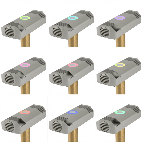2 Element Boundary Layer Microphone with programmable RGB LED Touch Switch. Black