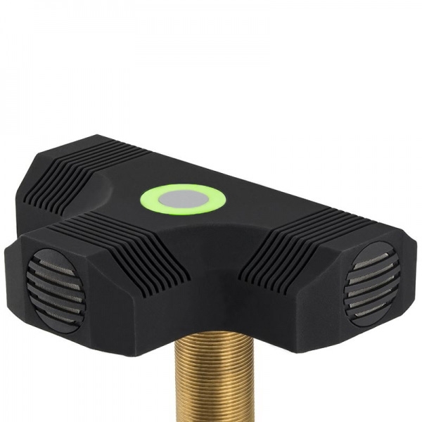 3 Element Boundary Layer Microphone with programmable RGB LED Touch Switch. Black