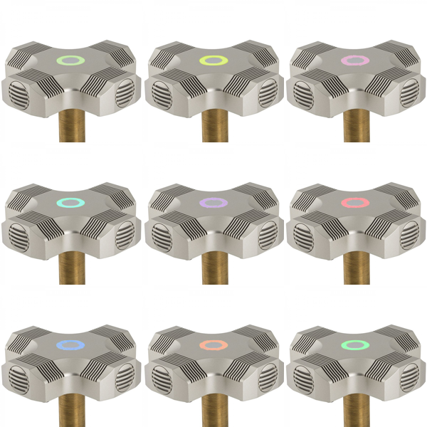 4 Element Boundary Layer Microphone with programmable RGB LED Touch Switch. Nickel