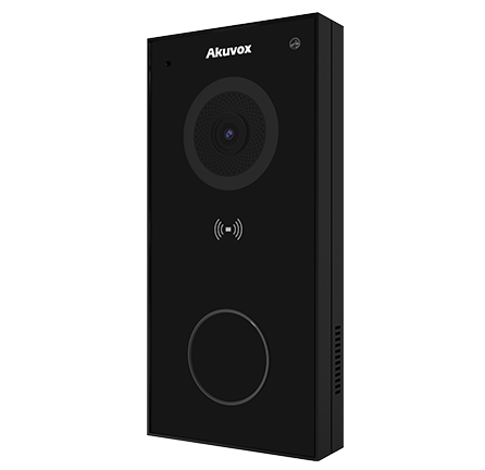 Smart Doorbell with 1 Call Button - Camera, RFID, BLE, Wifi, Surface Mount, black