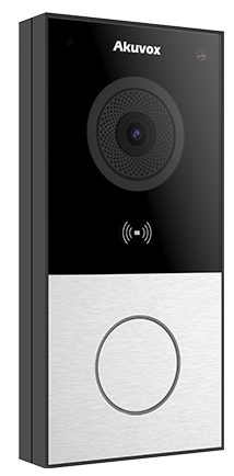Smart Doorbell with 1 Call Button - Camera, RFID, BLE, Wifi, Surface Mount, black