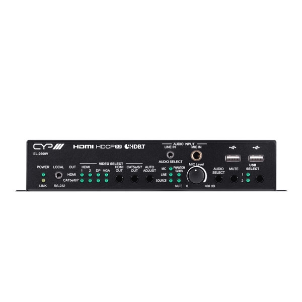 4K UHD HDMI/DP/VGA/USB over HDBaseT Presentation Switcher