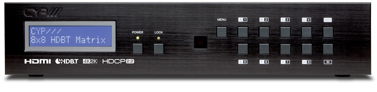 8X8 HDMI HDBaseT Matrix with POC