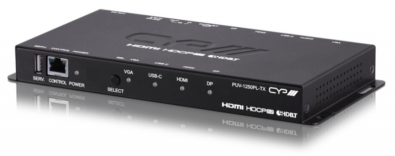 P-4K UHD+ HDMI/DisplayPort/VGA/USB Type-C to HDBaseT Switcher