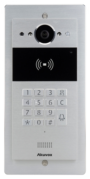 Compact SIP Intercom with Key Pad (Video & Card reader), incl. Surface Mount Backbox