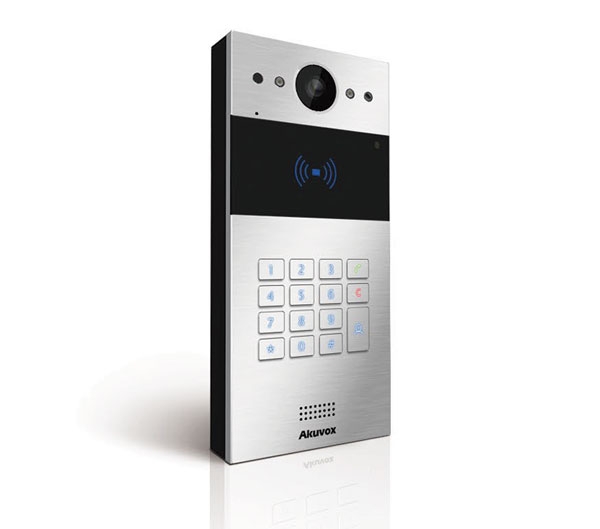 Compact SIP Intercom with Key Pad (Video & Card reader), incl. Surface Mount Backbox