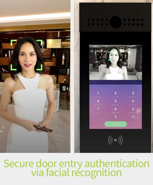 SIP Android Door Phone with Facial Recognition Black