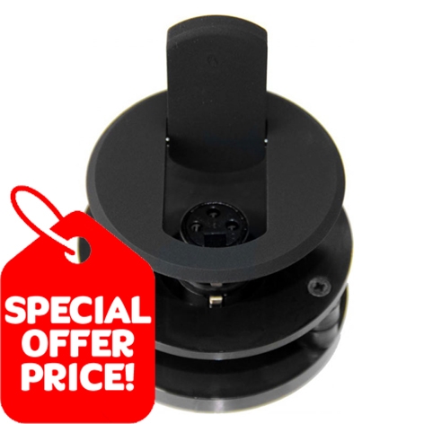 RECESSED SHOCKMOUNT WITH LID, BLACK