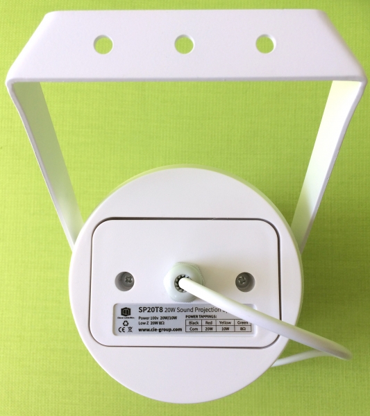 20W 100V/8OHM SOUND PROJECTOR IP65 WHITE
