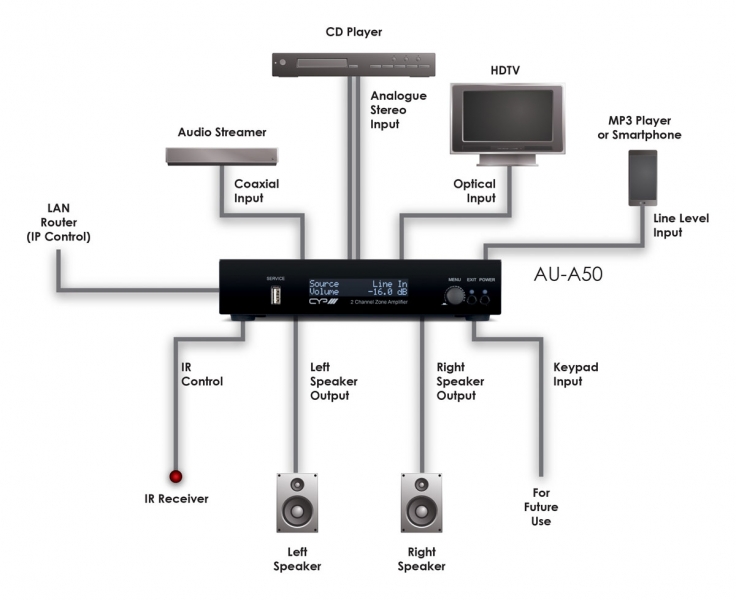 INTEGRATED 2 CHANNEL ZONE AMPLIFIER