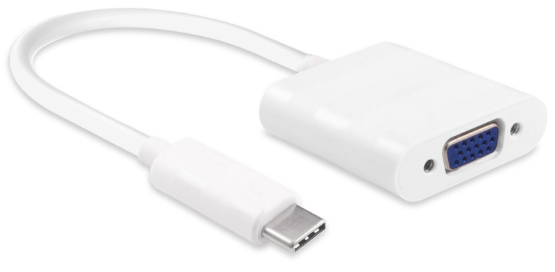 VGA FEMALE - TYPE C MALE SUPPORTS 1080P