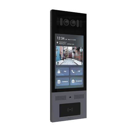 Touchscreen Android SIP Intercom with Facial recognition and Anti-Counterfeit