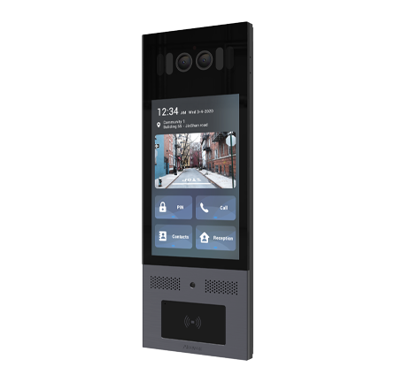 Touchscreen Android SIP Intercom with Facial recognition and Anti-Counterfeit