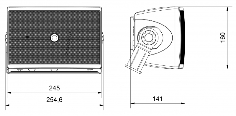 Zenitel IP Speaker Wallmount Cabinet