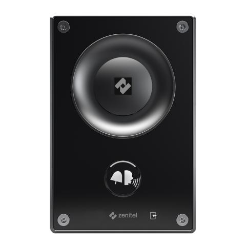 Turbine IP Intercom Station in high visibility yellow, 1 call button, 10W speaker