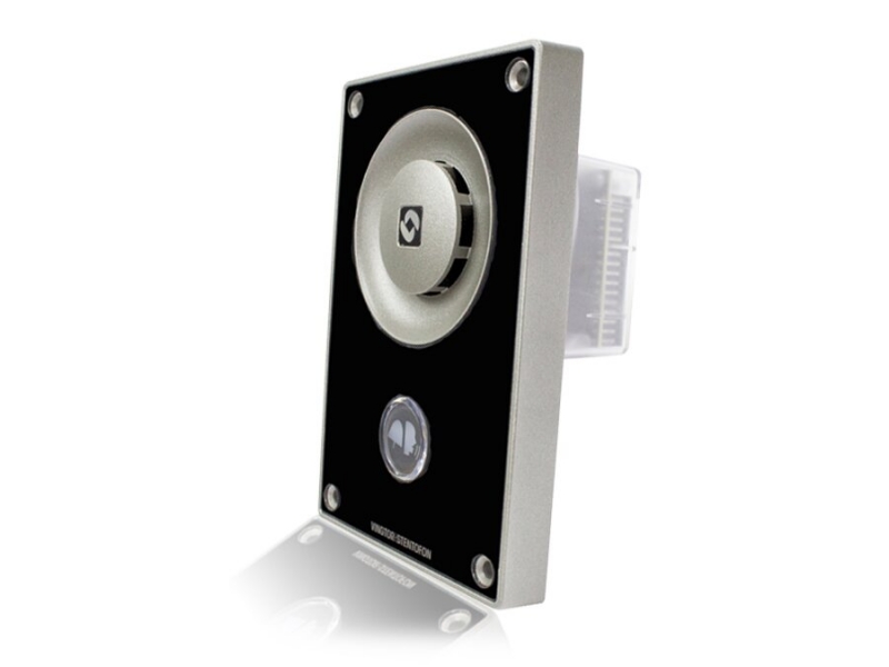 Turbine IP Intercom Station in high visibility yellow, 1 call button, 10W speaker