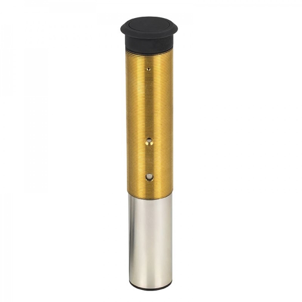 Motorised Retractable Through-Desk Microphone, Cardioid, Black