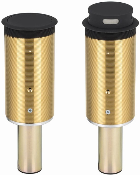 Motorised Retractable Through Table Boundary Microphone, Black