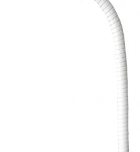 200mm Semi-Rigid Gooseneck Microphone, Open Ended (M10 Stud), White