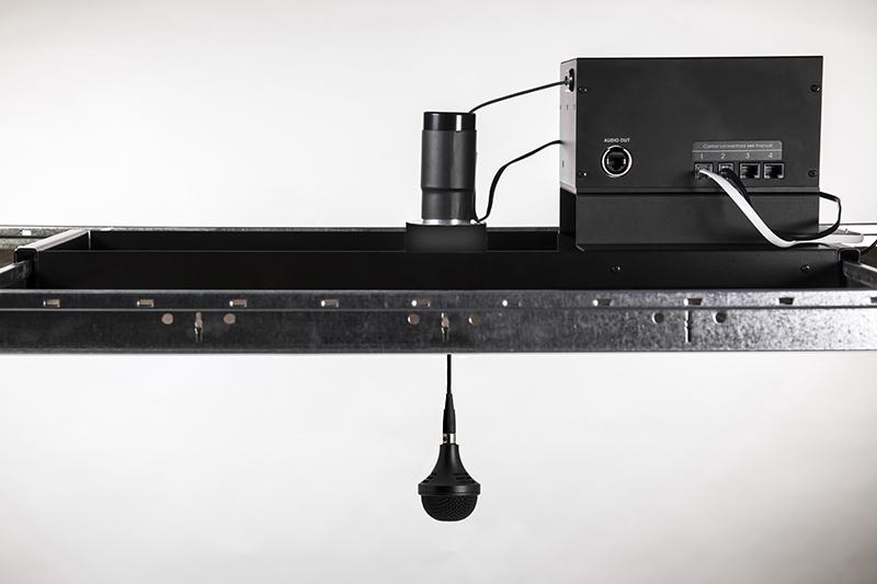 Motorised Tri-Element Suspended Microphone - Secondary Unit, Black