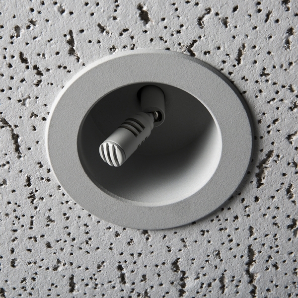 Motorised Retractable Ceiling Microphone, RF-immune - Secondary Unit. White