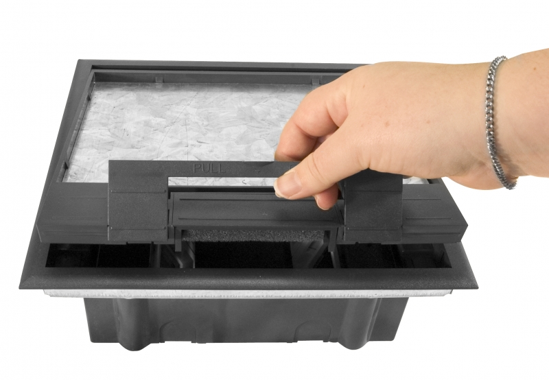 RECESSED, 6 ANGLED 45x45mm MODULE SPACES
