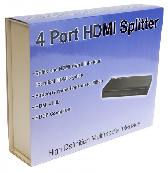 1-TO-4 HDMI 1.3 SPLITTER (1080P)
