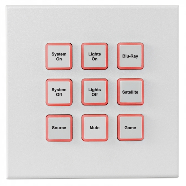 9 Button Control Keypad - IP & Relay (1-gang)