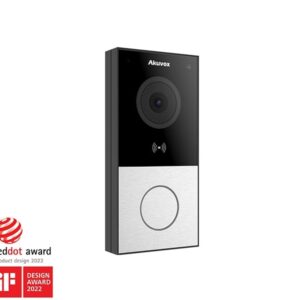 Smart Doorbell with 1 Call Button - Camera, RFID, BLE, Wifi, Surface Mount, black