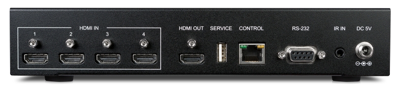 4-Way Advanced HDMI Switcher UHD HDCP2.2 HDMI RS-232 IP Web GUI