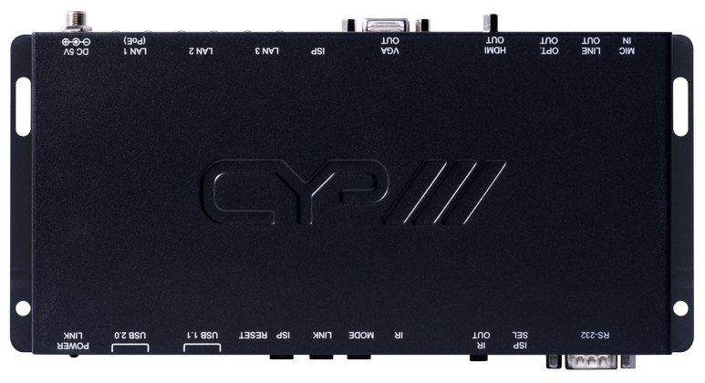 HDMI or VGA over IP Receiver with USB support (4K, HDCP2.2, PoE)