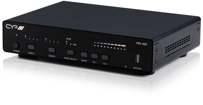 P-4 x 2 AV Distribution Matrix with PUV-1710LRX-AVLC Receiver.