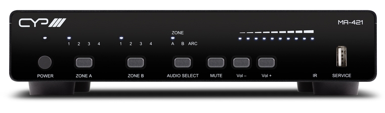 P-4 x 2 AV Distribution Matrix with PUV-1710LRX-AVLC Receiver.