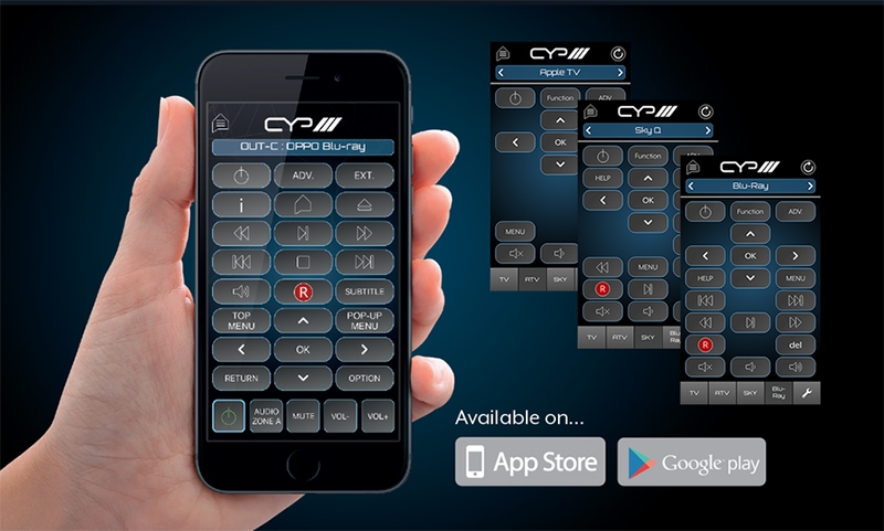 P-4 x 2 AV Distribution Matrix with PUV-1710LRX-AVLC Receiver.