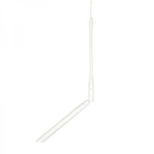 Suspended Mini Shotgun Microphone, White