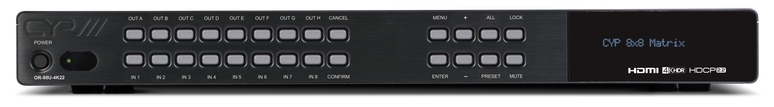 8x8 HDMI Matrix Switcher UHD HDCP2.2