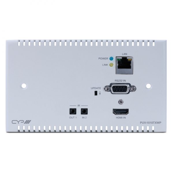 100M HDBaseT UK Wallplate Transmitter