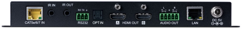 100m HDBaseT Receiver & 4K Scaler (4K, HDCP2.2, PoH, LAN, OAR)