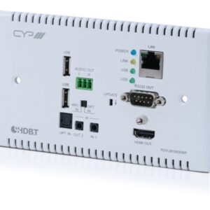 100m HDBaseT 2.0 Wall Plate Receiver (4K, HDCP2.2, PoH, LAN, OAR)