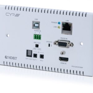 100m HDBaseT 2.0 Wall Plate Transmitter (4K, HDCP2.2, PoH, LAN, OAR)