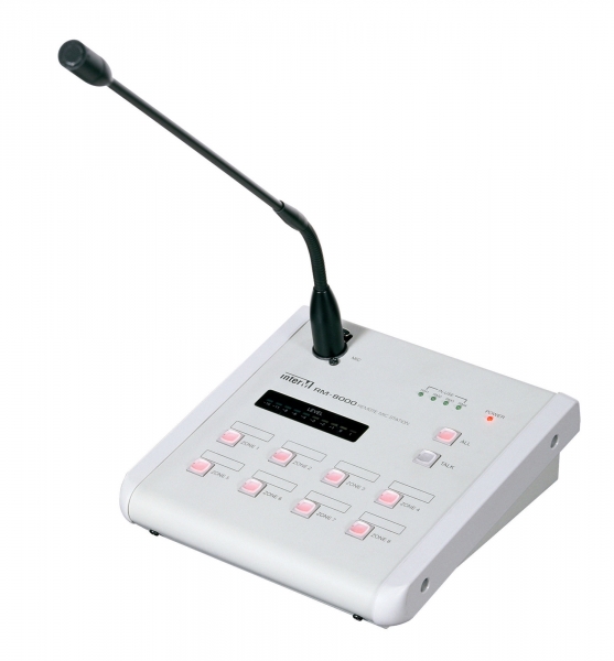 8 ZONE PAGING CONSOLE