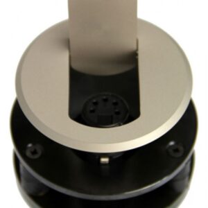 Thru-table Microphone Shock Mount with flip cover, 5pin XLR, Nickel
