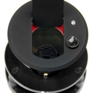 Thru-table Microphone Shock Mount, LED Latch Switch, 5pin XLR, Black