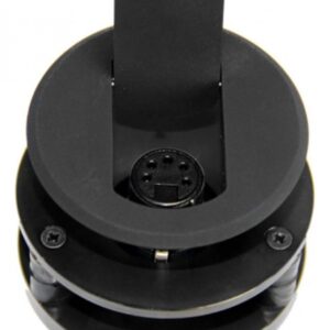 Thru-table Microphone Shock Mount with flip cover, 5pin XLR, Black