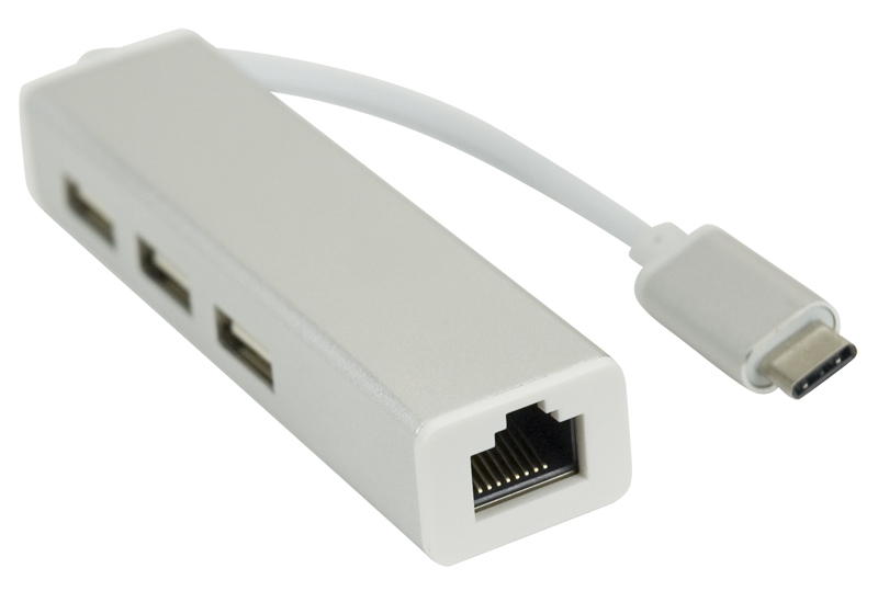 TYPE C TO ETHERNET ADAPTOR AND USB HUB
