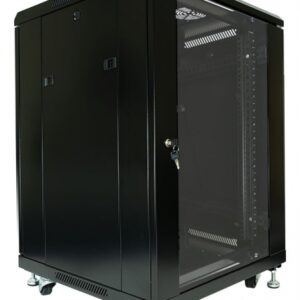 15U 19" Rack c/w Locking Glazed Door